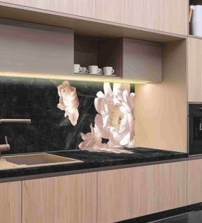 Кухонный фартук со столешницей (А-05) в едином стиле (3050 мм) в Александровском - alexsandrovskoe.ok-mebel.com | фото 1
