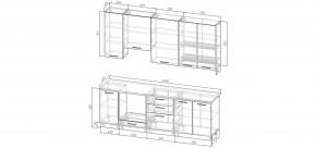 Кухонный гарнитур Антик 2400 h950 (Стол. 38мм) в Александровском - alexsandrovskoe.ok-mebel.com | фото 2