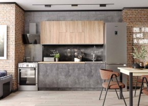 Кухонный гарнитур Асти-дуб сонома 1,8 в Александровском - alexsandrovskoe.ok-mebel.com | фото