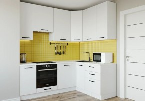 Кухонный гарнитур Белый Глянец 2200*1600 h950 (Стол. 38мм) в Александровском - alexsandrovskoe.ok-mebel.com | фото