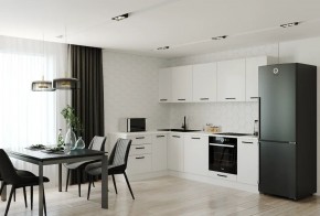 Кухонный гарнитур Белый Глянец 2600*1600 (Стол. 26мм) в Александровском - alexsandrovskoe.ok-mebel.com | фото