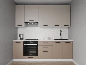 Кухонный гарнитур Каппучино 2400 h950 (Стол. 38мм) в Александровском - alexsandrovskoe.ok-mebel.com | фото