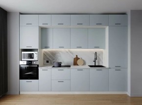 Кухонный гарнитур Смоки 3400 (Стол. 26мм) в Александровском - alexsandrovskoe.ok-mebel.com | фото