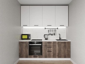 Кухонный гарнитур Старое Дерево 2200 h950 (Стол. 38мм) в Александровском - alexsandrovskoe.ok-mebel.com | фото