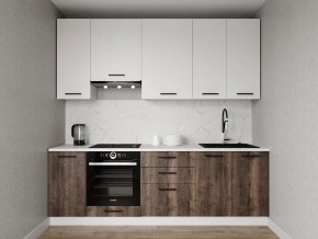 Кухонный гарнитур Старое Дерево 2400 h950 (Стол. 38мм) в Александровском - alexsandrovskoe.ok-mebel.com | фото