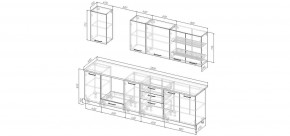 Кухонный гарнитур Умбра 2800 (Стол. 38мм) в Александровском - alexsandrovskoe.ok-mebel.com | фото 2