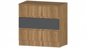 ЛЕНОРА Комод 3 ящика (графит) в Александровском - alexsandrovskoe.ok-mebel.com | фото