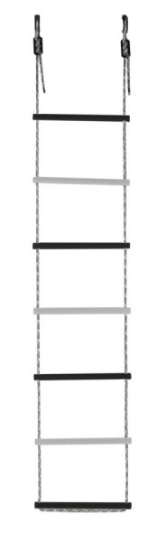 Лестница веревочная 7 перекладин цв.черный, белый D=25  в Александровском - alexsandrovskoe.ok-mebel.com | фото