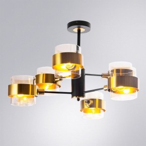 Люстра на штанге Arte Lamp Carlo A8205SP-6BK в Александровском - alexsandrovskoe.ok-mebel.com | фото 2