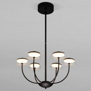 Люстра на штанге Eurosvet Fungo 50388 LED черный в Александровском - alexsandrovskoe.ok-mebel.com | фото