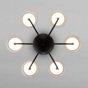 Люстра на штанге Eurosvet Fungo 50388 LED черный в Александровском - alexsandrovskoe.ok-mebel.com | фото 2