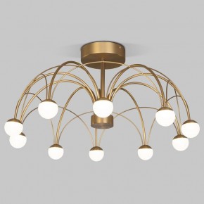 Люстра на штанге Eurosvet Ragno 90031/10 LED золото в Александровском - alexsandrovskoe.ok-mebel.com | фото