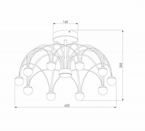 Люстра на штанге Eurosvet Ragno 90035/10 LED черный в Александровском - alexsandrovskoe.ok-mebel.com | фото 4