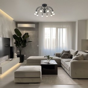 Люстра на штанге Eurosvet Ragno 90035/10 LED черный в Александровском - alexsandrovskoe.ok-mebel.com | фото 5