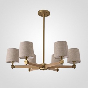 Люстра на штанге Imperiumloft Jorgenson Beige/Light wood STAVRA01 в Александровском - alexsandrovskoe.ok-mebel.com | фото