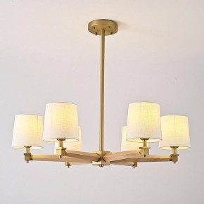 Люстра на штанге Imperiumloft Jorgenson White/Light wood STAVRA01 в Александровском - alexsandrovskoe.ok-mebel.com | фото 3