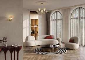 Люстра на штанге Maytoni Dynasty MOD402PL-L20BS3K в Александровском - alexsandrovskoe.ok-mebel.com | фото 5