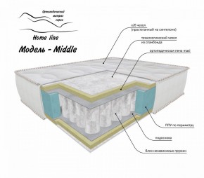 Матрас Middle 1200*1900/1950/2000*h200 в Александровском - alexsandrovskoe.ok-mebel.com | фото