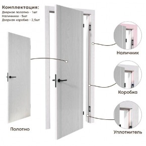 Межкомнатная дверь Bolivar Каньон браун (комплект) в Александровском - alexsandrovskoe.ok-mebel.com | фото 4