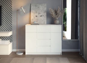 МОРИ МК 1200.4 Комод (белый) в Александровском - alexsandrovskoe.ok-mebel.com | фото 3