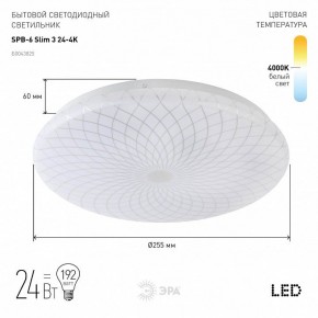 Накладной светильник Эра Slim SPB-6 Slim 3 24-4K в Александровском - alexsandrovskoe.ok-mebel.com | фото 2