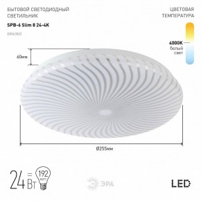 Накладной светильник Эра Slim SPB-6 Slim 8 24-4K в Александровском - alexsandrovskoe.ok-mebel.com | фото 2