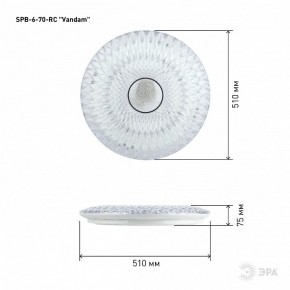 Накладной светильник Эра  SPB-6-70-RC Vandam в Александровском - alexsandrovskoe.ok-mebel.com | фото 7