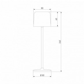 Настольная лампа декоративная Elektrostandard Bitty a069003 в Александровском - alexsandrovskoe.ok-mebel.com | фото 5