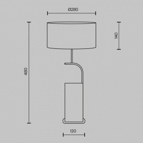 Настольная лампа декоративная Maytoni Glamping MOD437TL-02B в Александровском - alexsandrovskoe.ok-mebel.com | фото 4