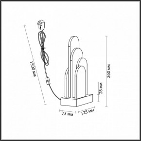 Настольная лампа декоративная Odeon Light Foros 5437/12TL в Александровском - alexsandrovskoe.ok-mebel.com | фото 5
