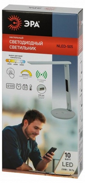 Настольная лампа офисная Эра  NLED-505-10W-W в Александровском - alexsandrovskoe.ok-mebel.com | фото 5