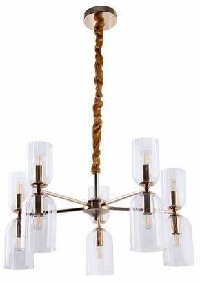 Подвесная люстра Arte Lamp Charm A1623LM-10GO в Александровском - alexsandrovskoe.ok-mebel.com | фото