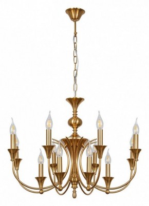 Подвесная люстра Arte Lamp Collinetta A4094LM-12PB в Александровском - alexsandrovskoe.ok-mebel.com | фото 2