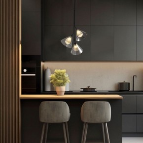 Подвесная люстра Eurosvet Enigma 70161/3 черный в Александровском - alexsandrovskoe.ok-mebel.com | фото 3
