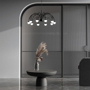 Подвесная люстра Eurosvet Ragno 90034/10 LED черный в Александровском - alexsandrovskoe.ok-mebel.com | фото 4