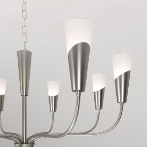 Подвесная люстра Eurosvet Rhyton 60167/8 никель в Александровском - alexsandrovskoe.ok-mebel.com | фото 7