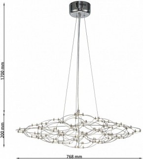 Подвесная люстра Favourite Thinner 4305-8P в Александровском - alexsandrovskoe.ok-mebel.com | фото 5