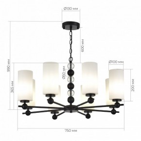Подвесная люстра ST-Luce AURORA SL2003.403.08 в Александровском - alexsandrovskoe.ok-mebel.com | фото 4