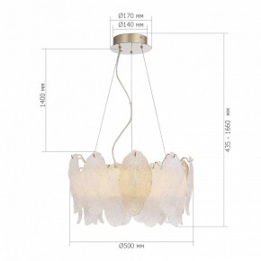 Подвесная люстра ST-Luce LIGHTSOME SL6135.203.01 в Александровском - alexsandrovskoe.ok-mebel.com | фото 6