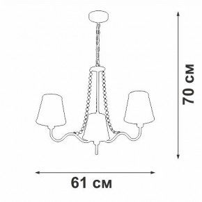 Подвесная люстра Vitaluce V1848 V1848-8/3 в Александровском - alexsandrovskoe.ok-mebel.com | фото 7