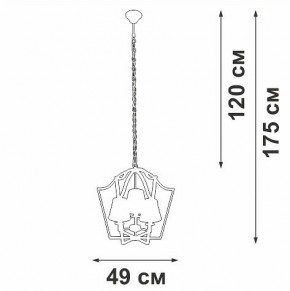 Подвесная люстра Vitaluce V4991 V4991-8/3 в Александровском - alexsandrovskoe.ok-mebel.com | фото 3