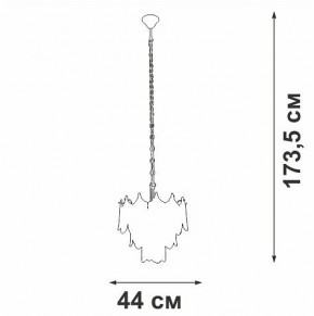 Подвесная люстра Vitaluce V5813 V5813-8/5 в Александровском - alexsandrovskoe.ok-mebel.com | фото 3