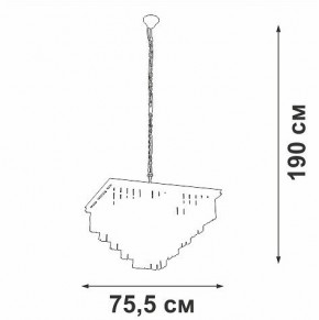 Подвесная люстра Vitaluce V5818 V5818-8/13 в Александровском - alexsandrovskoe.ok-mebel.com | фото 5