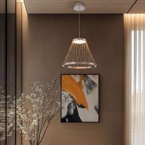 Подвесной светильник Eurosvet Cesta 40016/1 LED коричневый в Александровском - alexsandrovskoe.ok-mebel.com | фото 4