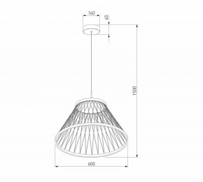 Подвесной светильник Eurosvet Cesta 40017/1 LED коричневый в Александровском - alexsandrovskoe.ok-mebel.com | фото 5