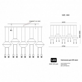 Подвесной светильник Imperiumloft Via Wireflow polyhedral Via01 в Александровском - alexsandrovskoe.ok-mebel.com | фото 2