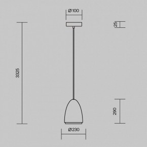 Подвесной светильник Maytoni Pilastro MOD430PL-01CM в Александровском - alexsandrovskoe.ok-mebel.com | фото 5