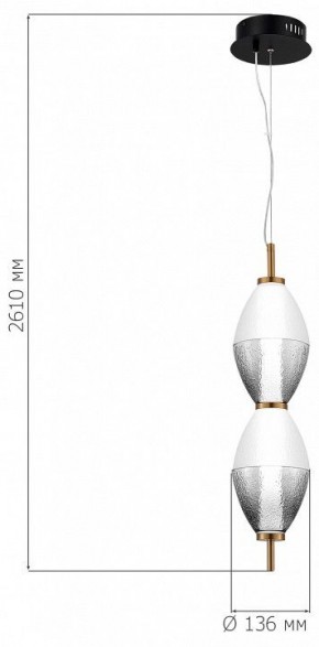 Подвесной светильник ST-Luce Ice SL6130.403.15 в Александровском - alexsandrovskoe.ok-mebel.com | фото 4