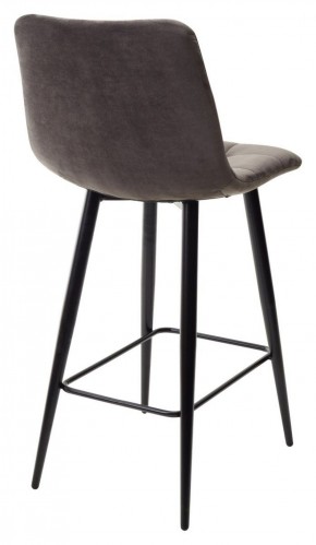 Полубарный стул CHILLI-QB графит #14, велюр / черный каркас (H=66cm) М-City в Александровском - alexsandrovskoe.ok-mebel.com | фото 4