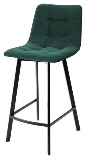 Полубарный стул CHILLI-QB SQUARE зеленый #19, велюр / черный каркас (H=66cm) М-City в Александровском - alexsandrovskoe.ok-mebel.com | фото